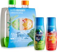 SodaStream Fľaše Tropical Edition 2 ks Prales + Príchute Ananás-Kokos a Mango-Kokos - Sada