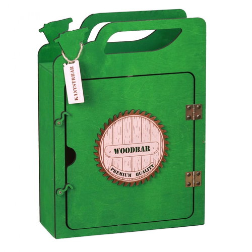 Canister bar - WOOD BAR green - Gift Crate - Main image