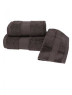 Soft Cotton - Set of towels and bath towels DELUXE, 3 pcs, dark brown - Towel