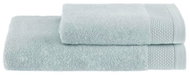 Soft Cotton Bamboo Towel and bath towel set 2 pcs, mint - Towel Set