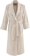 Soft Cotton Maya Ladies robe in gift box, light beige, M - Bathrobe