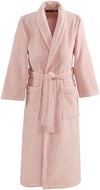 Soft Cotton Micro Cotton Unisex bathrobe, powder, S - Bathrobe