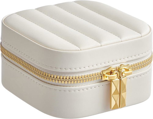 Songmics Small Deson Jewellery box 10,5 cm, white - Jewellery Box - Main image