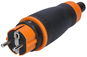 Solight Zástrčka do vlhka, přímá, IP44, černá/oranžová - Zástrčka
