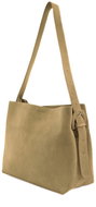 Solier Leather suede handbag FL38 beige - Handbag