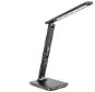 Solight LED Table Lamp with Display, 9W, Selectable Light Temperature, Leather, Black - Table Lamp
