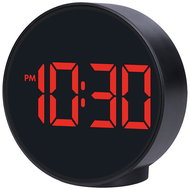 Solight Hodiny s budíkem a teploměrem, černé - Budík