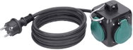 Solight prodlužovací přívod 5 m, kostka 3 zásuvky IP44 - Extension Cable