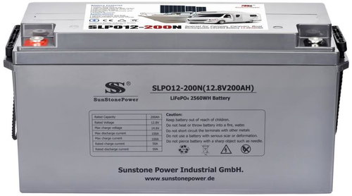 SUNSTONE - POWER LiFePO4 Battery 12V/200Ah, SLPO12 - 200N HC200A Sunstone Power - Expansion Battery - Main image