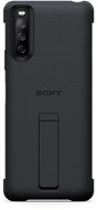 Sony Xperia 10 III fekete állványos tok - Telefon tok