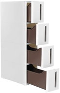 Songmics Úzký vozík se 4 zásuvkami 45 × 17 × 83 cm - Regál