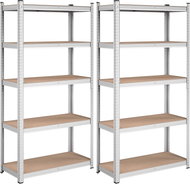 Songmics Shelf Plutar 180 cm, brown, 2 pcs - Shelving Unit