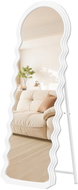 Songmics Wave Standing Mirror with Frame 160 × 50cm, White - Mirror