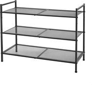 Songmics Dancer, 3 shelves, metal, black - Shoe Rack