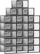 Songmics Silesia Modulární botník 18 ks čirý/černý - Botník