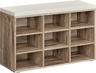 Songmics Vasagle Endersen Shoe rack 78,5 cm camel brown/cream - Shoe Rack