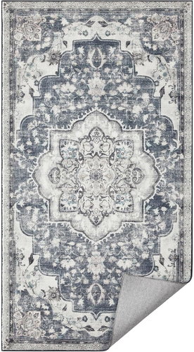 Songmics Orient Rectangular carpet 150 × 80 cm, grey - Carpet - Main image