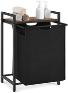 Vasagle Laundry basket 65 l industrial black metal, 50 × 33 × 72 cm - Laundry Basket