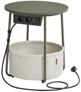Songmics Vasagle Moris Folding table with drawer cream-green - Side Table