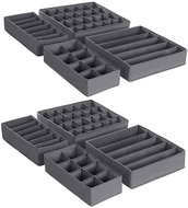 Songmics Annie Drawer Organizer Set Grey - Organiser
