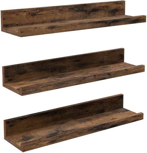 Songmics Vasagle Kamelia Set of 3 wall shelves 38 cm brown - Shelf - Main image