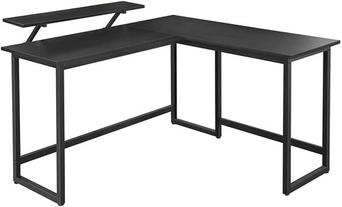 Songmics Vasagle Corner Black - Writing Desk - Main image