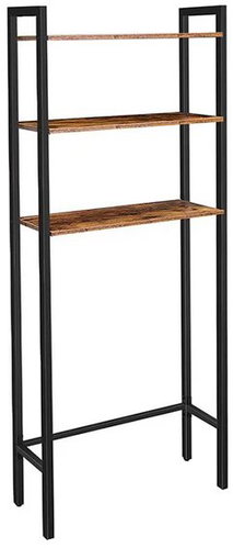 Songmics and Vasagle Bathroom shelf Vasagle Velaro black/brown - Shelving Unit - Main image