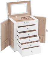 SONGMICS Compact watch organizer white 26 × 15.5 × 32 cm - Watch Box