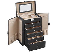 SONGMICS Elegant watch organizer white 26 × 15 × 32 cm - Watch Box