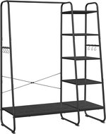 Songmics Clothes rack with Vasagle Grey shoe rack, ebony black - Clothes Hanger