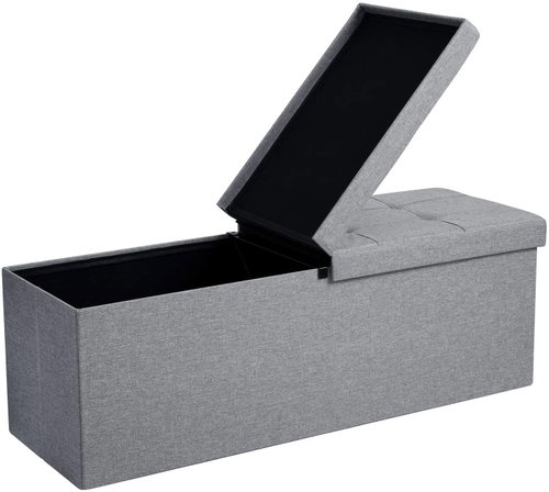 Songmics Arwad light grey - Ottoman - Main image