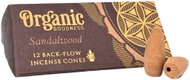 Song of India Organic Goodness Scented frangipane with reflux, Sandal Wood 12 pcs - Incense Sticks