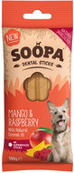 Soopa Dental sticks with mango and raspberry 100 g - Dog Treats