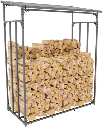 SORTLAND DALEN, aluminium, anthracite 165 × 130 × 70 cm - Woodshed - Main image
