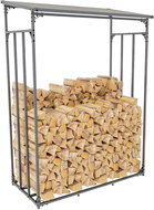 SORTLAND DALEN, aluminium, anthracite 185 × 130 × 70 cm - Woodshed