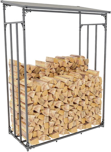 SORTLAND DALEN, aluminium, anthracite 185 × 130 × 70 cm - Woodshed - Main image