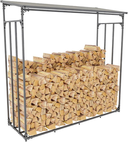 SORTLAND DALEN, aluminium, anthracite 185 × 185 × 70 cm - Woodshed - Main image