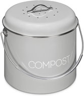 Sortland Nordic Kitchen composter, 5 l, metal - grey - Rubbish Bin