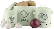 Sortland Set of 3 food containers, metal - mint green - Food Container Set