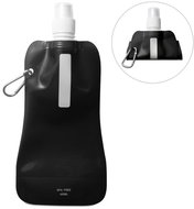 Sortland Folding bottle with carabiner black - Drinking Bottle