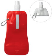 Sortland Folding bottle with carabiner red - Drinking Bottle