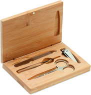 Sortland four-piece set in wooden case - Manicure Set