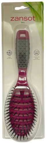 SOTIRIOU Zansot Oval Medium, Red, Made in Greece - Hair Brush - Main image