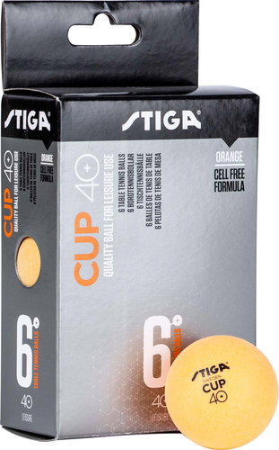STIGA CUP ABS orange 6-pack - Table Tennis Balls - Main image