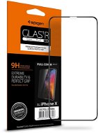 Spigen Glass FC HD Black iPhone X - Üvegfólia