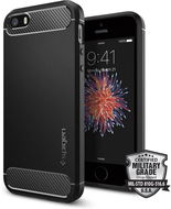 SPIGEN Rugged Armor Black iPhone SE/5s/5 tok - Telefon tok