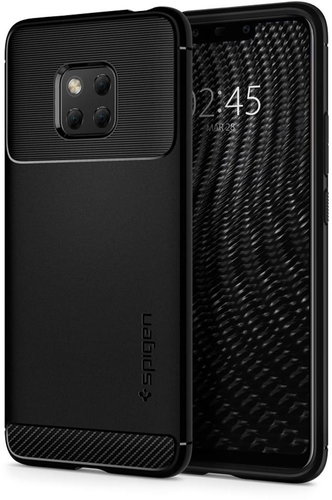 Spigen Rugged Armor Black Huawei Mate 20 Pro - Phone Cover - Main image