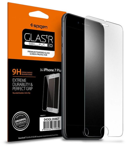 SPIGEN Screen Protector GLAS.tR SLIM HD iPhone 7 plus - Schutzglas - Hauptbild