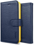 SPIGEN SGP Leather Case illuzion Lemon Indigo - Phone Case