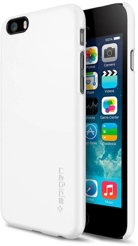  SPIGEN Thin Fit Smooth White  - Phone Cover - Main image